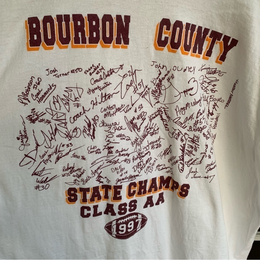 Vintage Bourbon County State Champs Football Class AA 1997 High School Kentucky